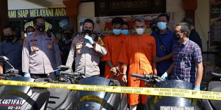 Polsek Denpasar Timur Amankan Pelaku Curanmor Spesial NMax, Beraksi Di 15 TKP