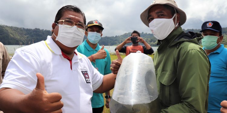 Bupati PAS Instruksikan DKPP Buleleng Suplai Bibit Ikan Untuk Danau Tamblingan